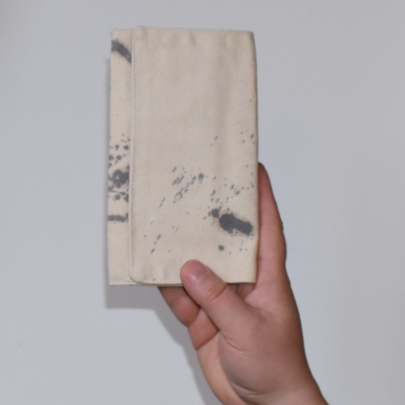 Wallet trifold paint splatter unique gift idea - Picture 5 of 6